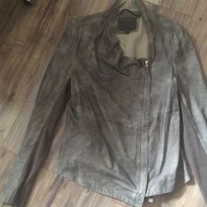 Muubaa suede taupe jacket size Us6